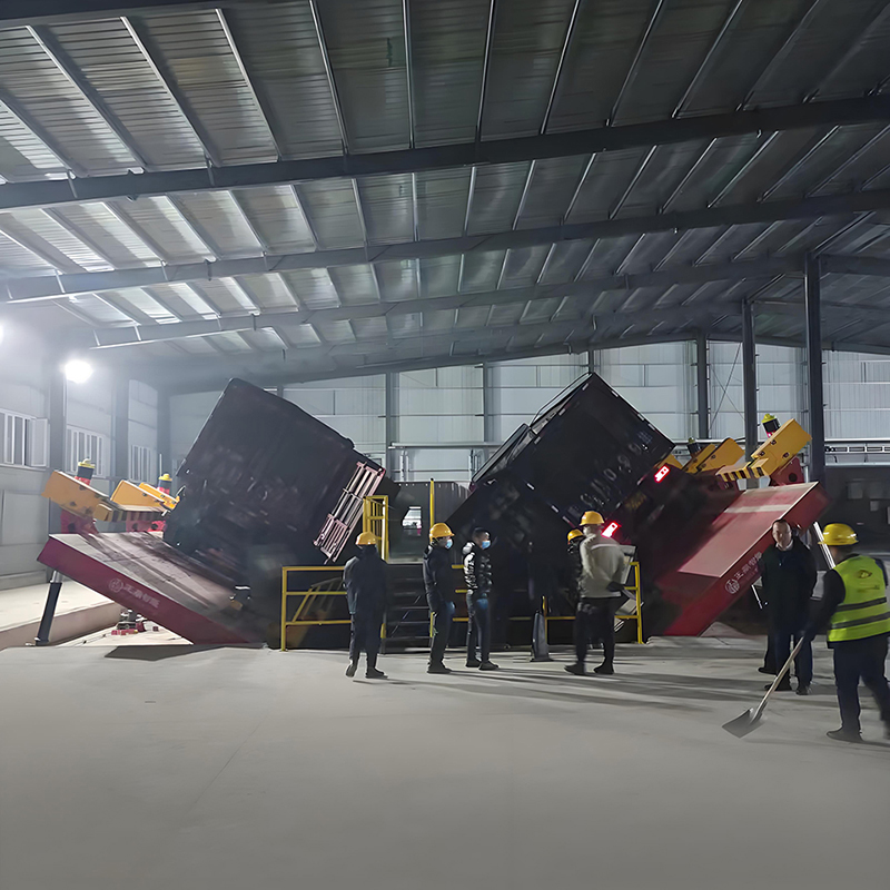 Volcadores automáticos de camiones con giro lateral Volcadores automáticos de camiones con giro lateral