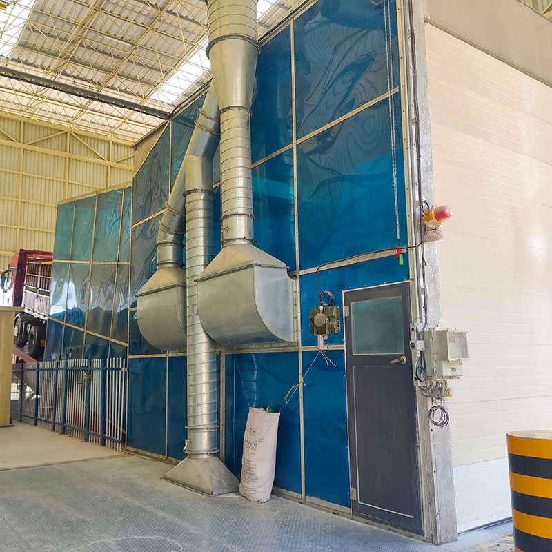 Dumper de camión cerrado con sistema de control de polvo Dumper de camión cerrado con sistema de control de polvo