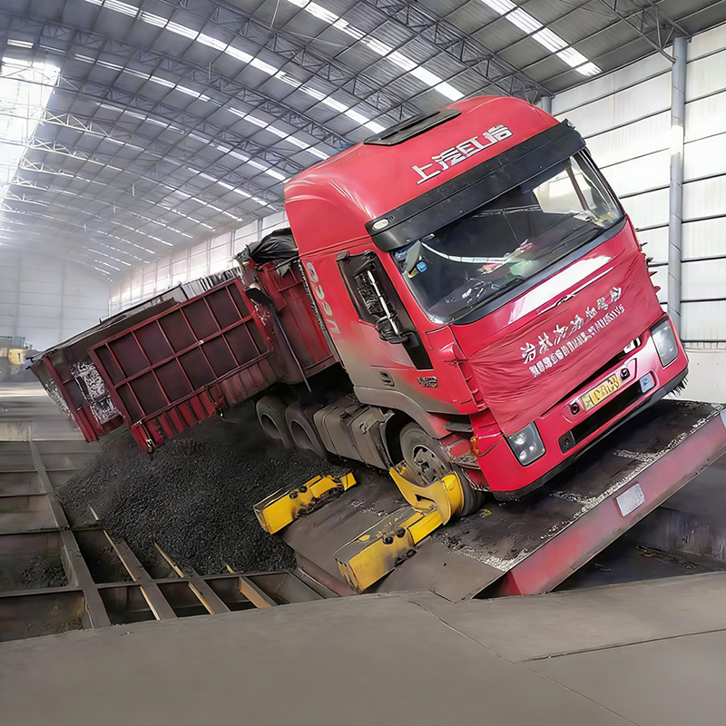 Volcadores de camiones con giro lateral Volcadores de camiones con giro lateral